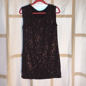 Express purple sequined dress
